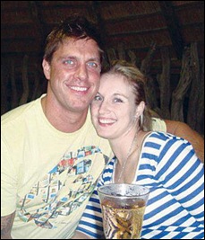 McCusker Kim and fiancee Lourens Grobler SHE WAS DRAGGED 700M BY TAXI Sept132011