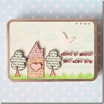 Altered tin for Elaine