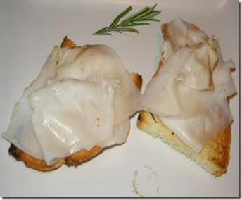 Crostini al lardo 