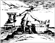 From Orthelius Book A Man Stands And Stirs The Contents Of A Large Wooded Bucket