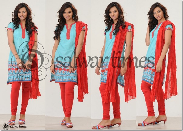 Grren_Red_Salwar_Kameez Grren_Red_Salwar_Kameez