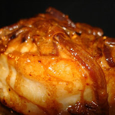 Pork Chops With Goat Cheese and Caramelized Onion