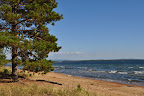 A beautiful day for a swim at Batchawana Bay