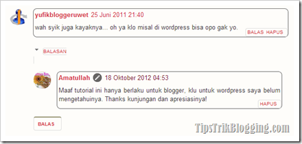Modifikasi Treaded Comment Versi 2 Modifikasi Treaded Comment Versi 2