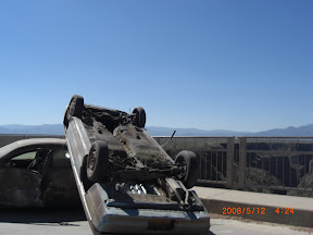 Terminator movie set....We got to drive throug it.