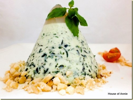 Basil Pesto Panna Cotta