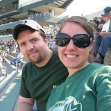 Debbie and I at our Seats