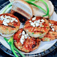 Buffalo Blue Cheese Chicken Burgers