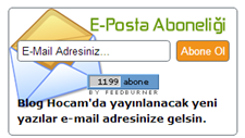 e-posta aboneliği