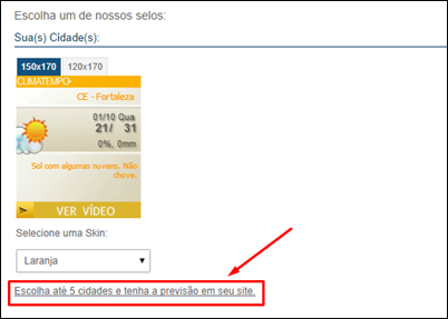 Widget – Coloque o clima no seu blog - Visual Dicas