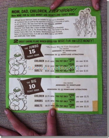 Vintage Disneyland Ticket Guide Book 1957