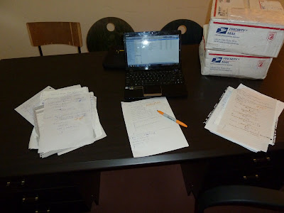 Grading papers. The students did.... poorly.
