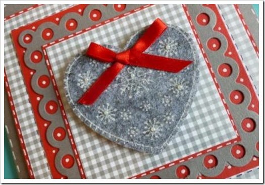 Nordic Heart Christmas Card.