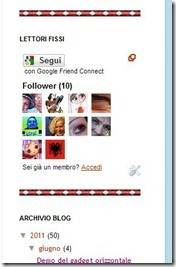 separatori di widget in blogger