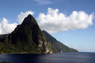 Petite Piton with the Gross Piton barely visable behind it