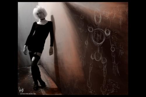 Gothic Toy Doll Blonde, Gothic Girls