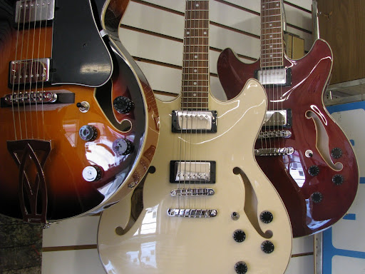 Hoover sells a wide variety of electric guitars. (Photo credit: Rebekah Clark)