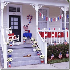 Patriotic porch