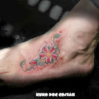 red flower - tattoos for men