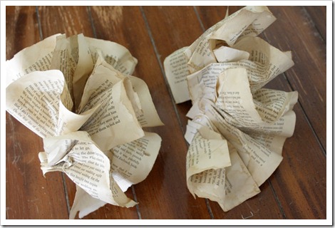 Book pages garland Book pages garland
