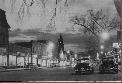 Ware Mass Main St looking wWst 1960 Ware Mass Main St looking wWst 1960