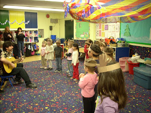 Busy Bees singing at the Holiday Social.
