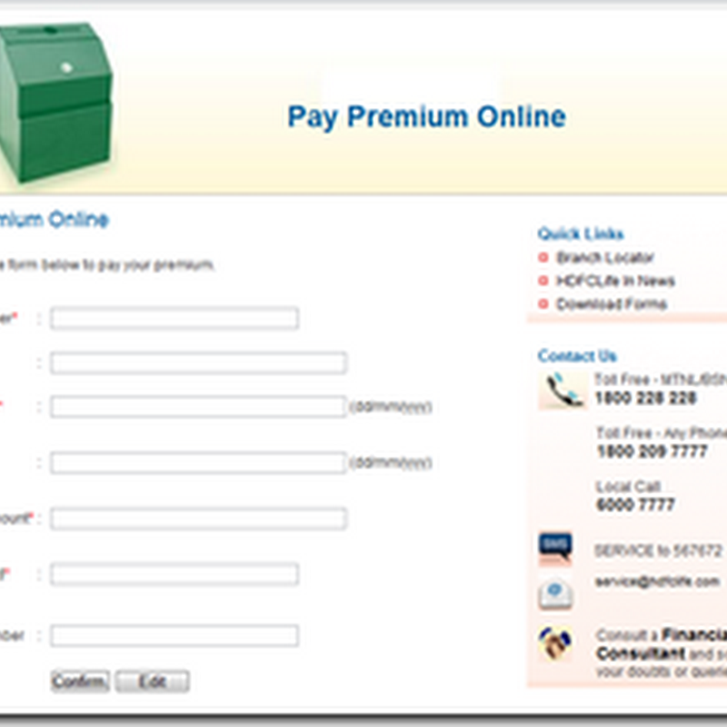 HDFC Life premium payment online