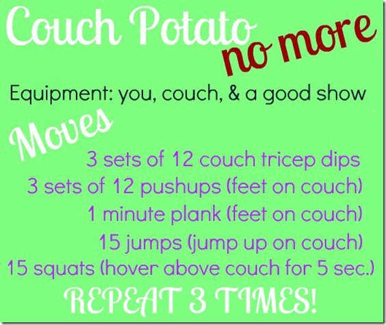 couch potato no more