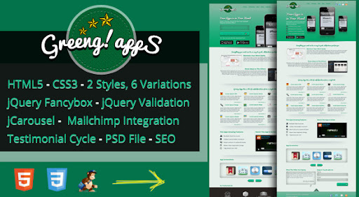Greeng Apps Landing Page - Apps Technology