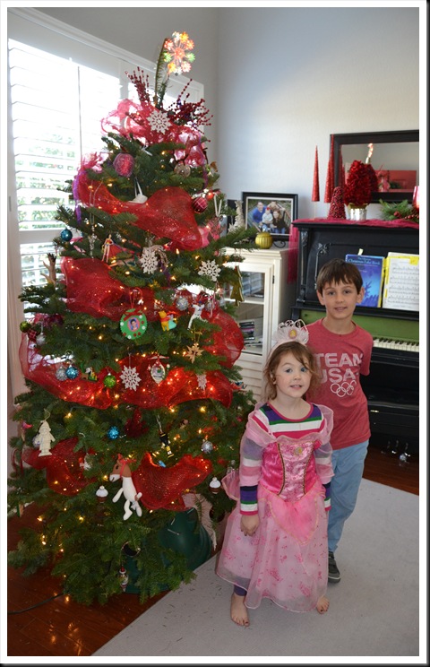 putting up tree