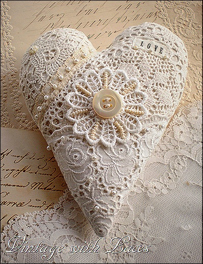 Lace Heart by Vintage with Laces Lace Heart by Vintage with Laces