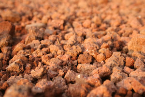 Red stones