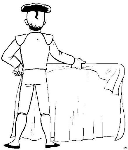 DIBUJOS DE TOREROS PARA COLOREAR