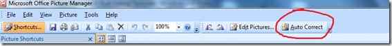 auto correct picture manager