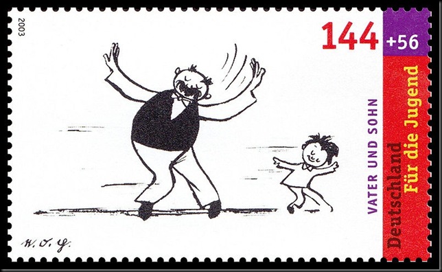 Erich_Ohser_Stamp_Germany_Vater-und-Sohn_V