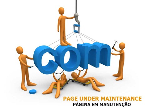 colocando o blog em manutenção