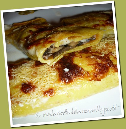 Crespelle con prosciutto cotto, funghi e mozzarella (10)