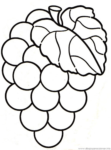 Uvas colorear - Imagui