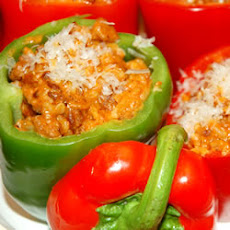 Bolognese Stuffed Bell Peppers