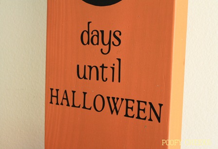 Halloween Chalkboard Countdown Board