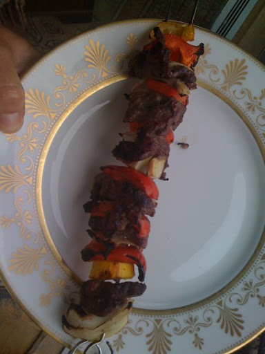 Love k-babs--threaded morsels so easy to constuct ahead for summer eats. Used sirloin tips, pepper, zuch, onion--that's all with s&p then grill. Also am mad for these lamb ones too from EDF. Love k-babs--threaded morsels so easy to constuct ahead for summer eats. Used sirloin tips, pepper, zuch, onion--that's all with s&p then grill. Also am mad for these lamb ones too from EDF.