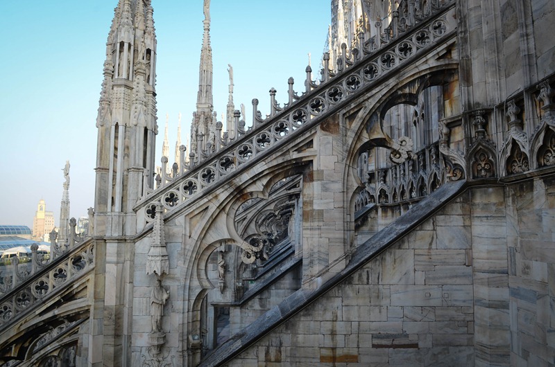 Milan Duomo climb6