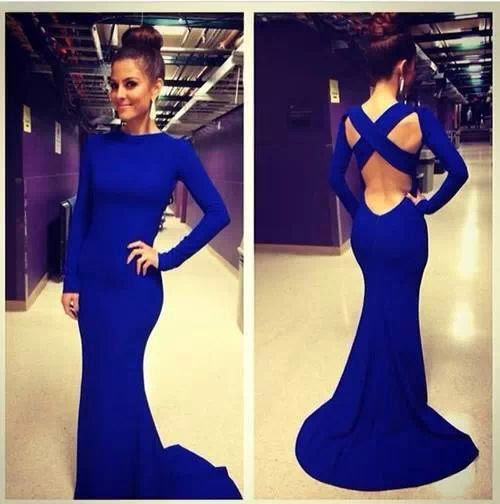 vestidos al cuerpo manga larga