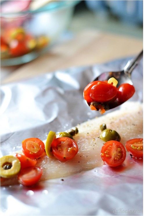 Tomatoes and fish Tomatoes and fish