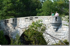 Pam and Gin on a Carriage Trail Bridge