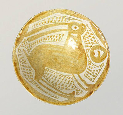 Bowl Iraq Bowl, 10th century Ceramic; Vessel, Earthenware, overglaze luster-painted, 1 3/4 x 5 1/8 in. (4.45 x 13.02 cm) The Nasli M. Heeramaneck Collection, gift of Joan Palevsky (M.73.5.272) Art of the Middle East: Islamic Department.