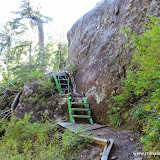 Subindo a trilha para Bedwell Lake, Strathcona Park, Vancouver Island, BC, Canadá