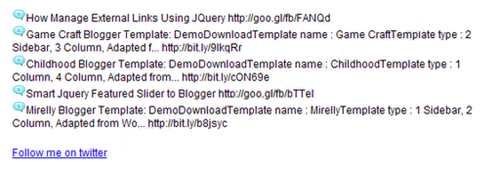 Recent Tweets with JQuery 01