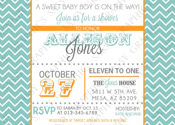 Baby Boy Baby Shower Invitation-10