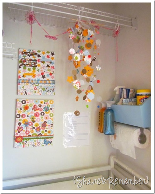 supply bin over changing table